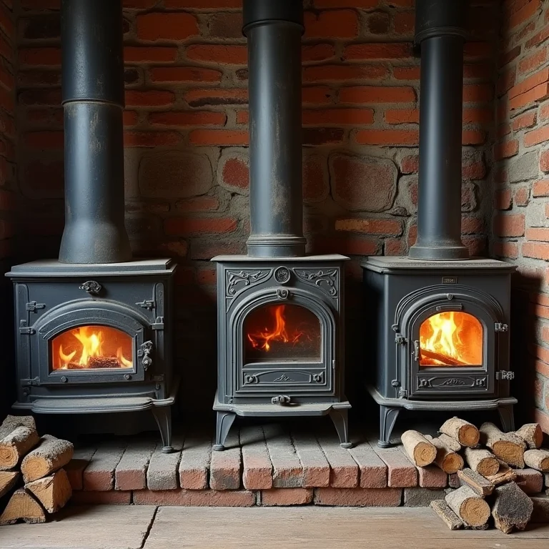 Diversos modelos de fogão a lenha