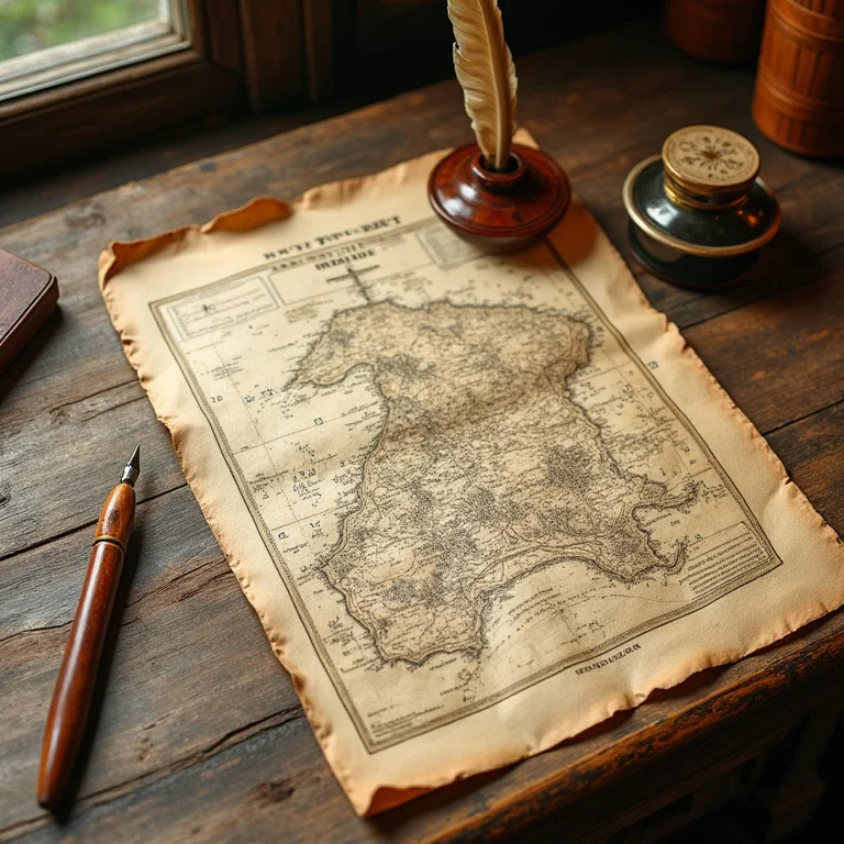 Documentos históricos e mapas antigos de Penedo