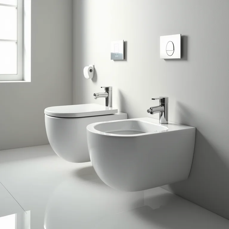 Ducha higiênica de parede moderna