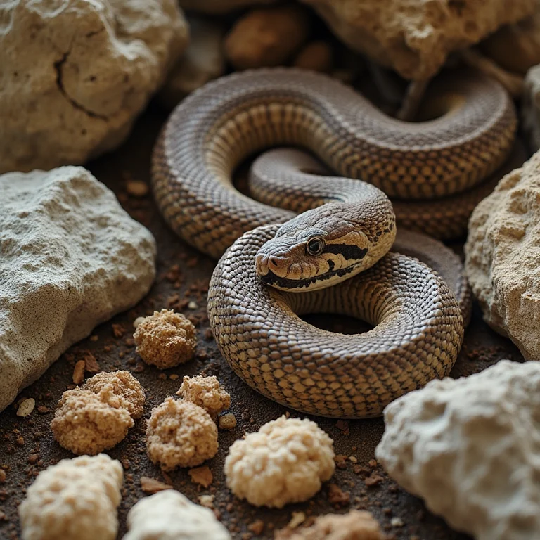 Elementos que representam a adaptação das cobras ao ambiente insular.