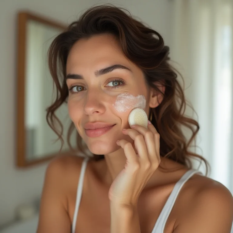 Esfoliação delicada para pele seca