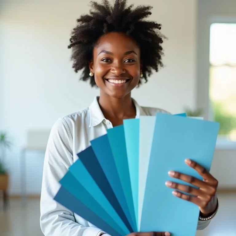 Especialista dando dicas de decoração com cores.