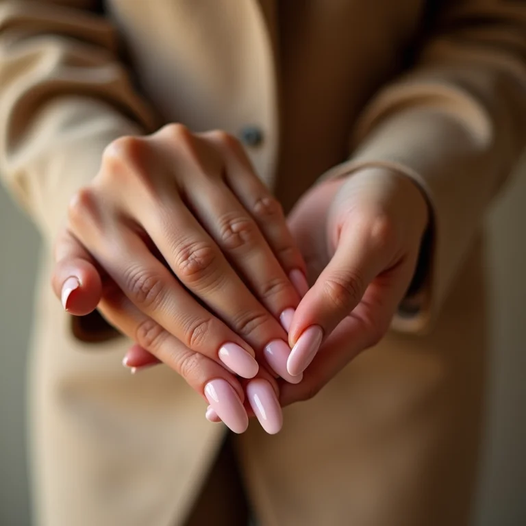 Especialista demonstrando como cuidar das unhas de porcelana