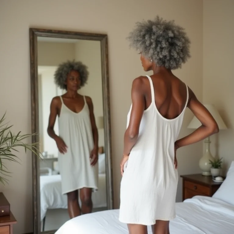 Espelho grande em quarto pequeno para ampliar espaço