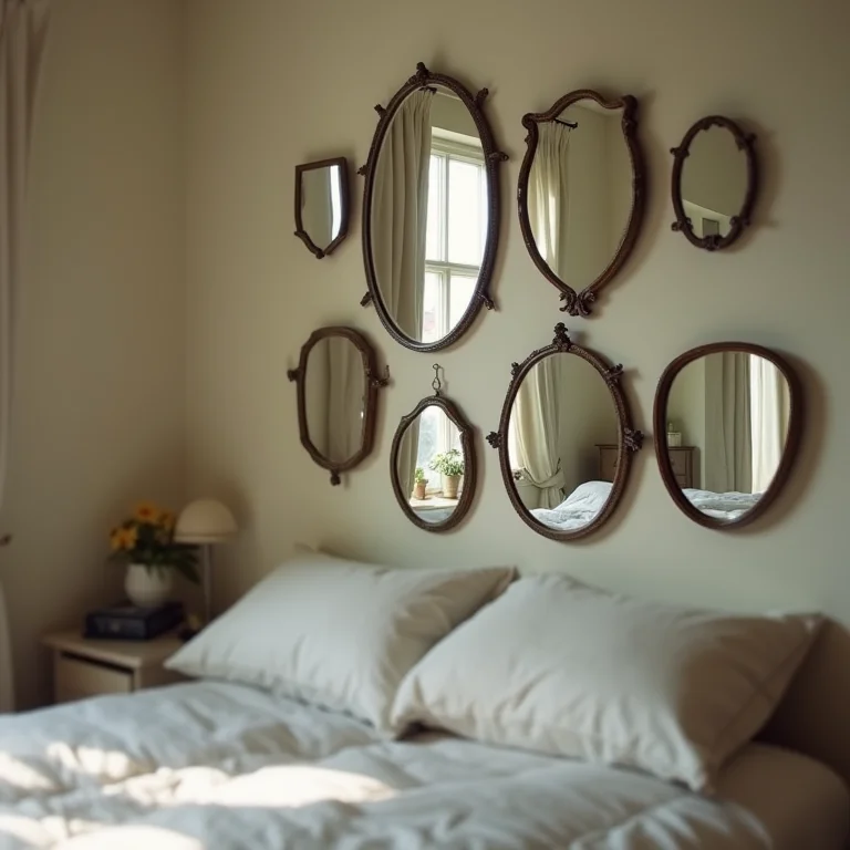 Espelhos em excesso causando desordem visual