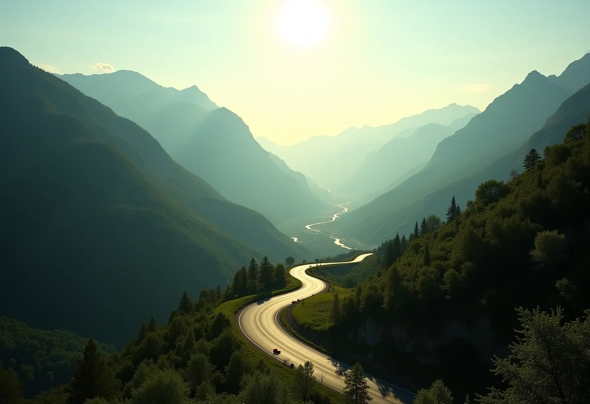 Estrada da Graciosa serpenteando pela paisagem exuberante do Paraná