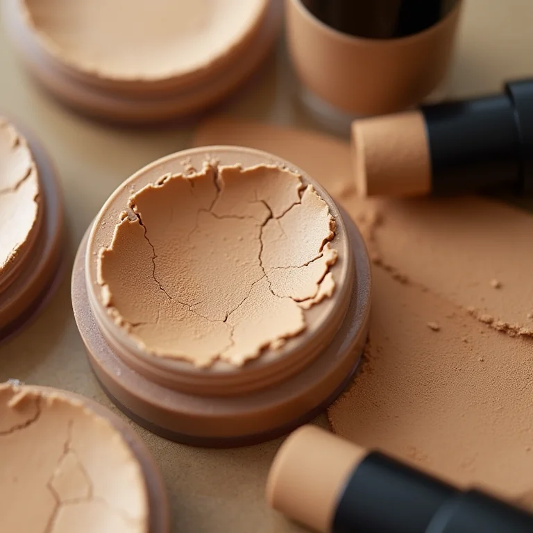 Excesso de base craquelando a pele