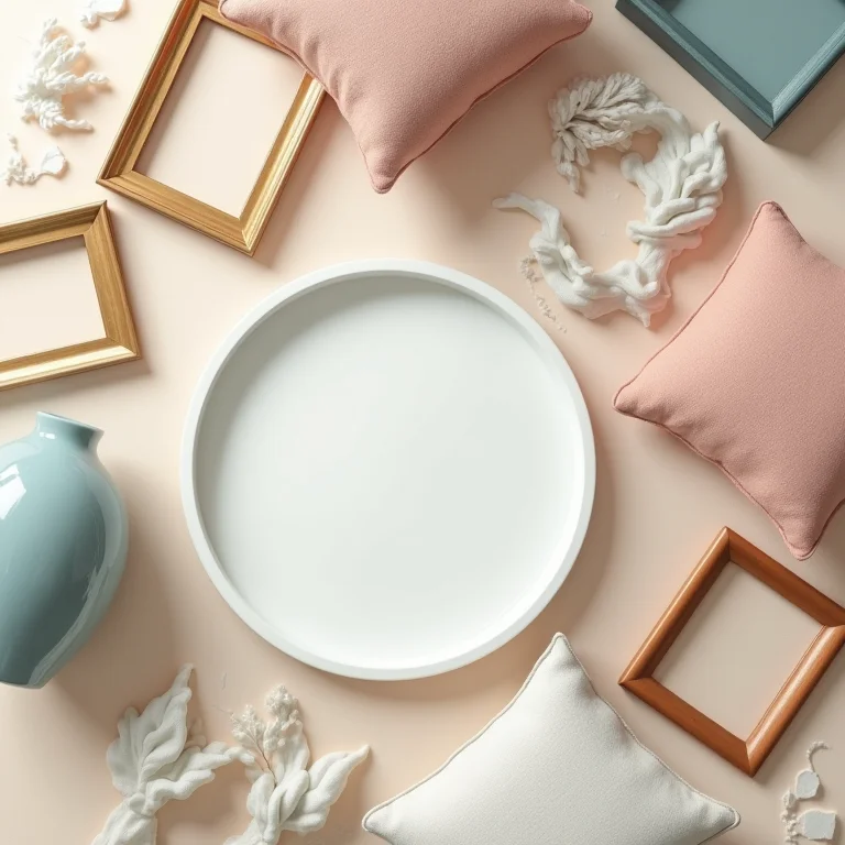 Excesso de objetos decorativos em diferentes estilos, causando poluição visual.