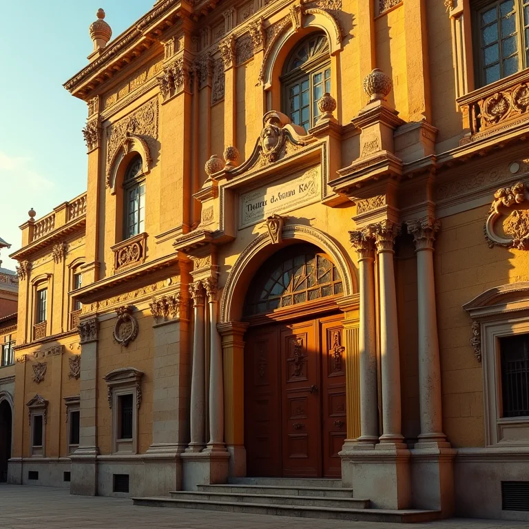 Fachada do Theatro da Paz em Belém