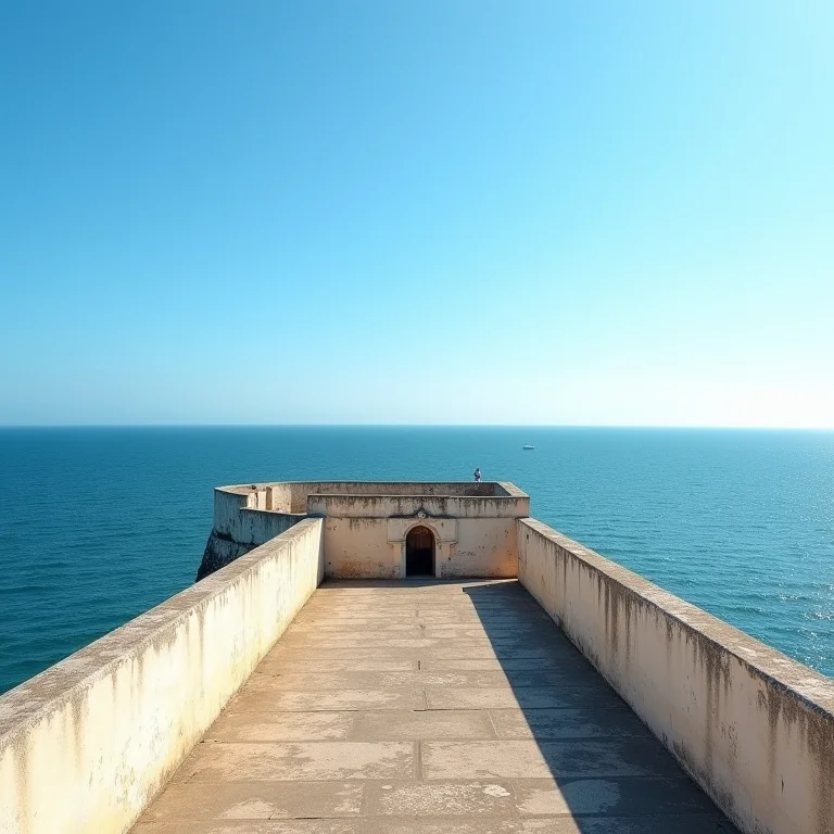 Forte de Copacabana com vista para o mar