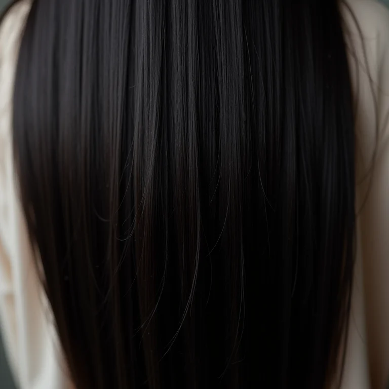 Foto macro de pontas duplas no cabelo