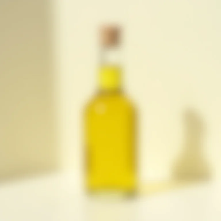 Frasco de azeite de oliva para hidratação das sobrancelhas