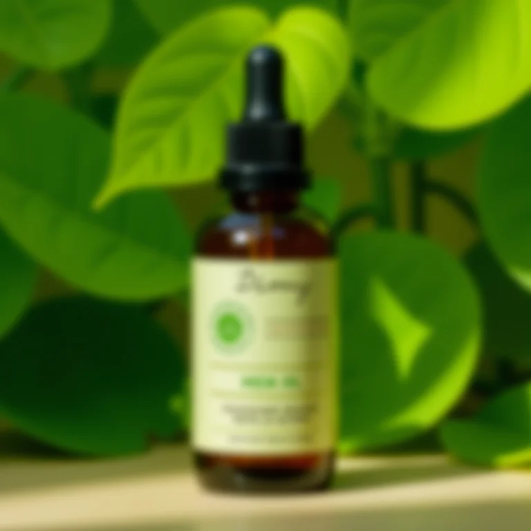 Frasco de óleo de neem Dimy em destaque