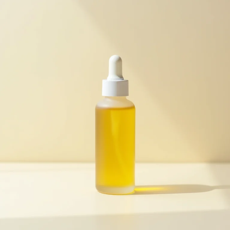 Frasco de óleo de rícino para crescimento das sobrancelhas