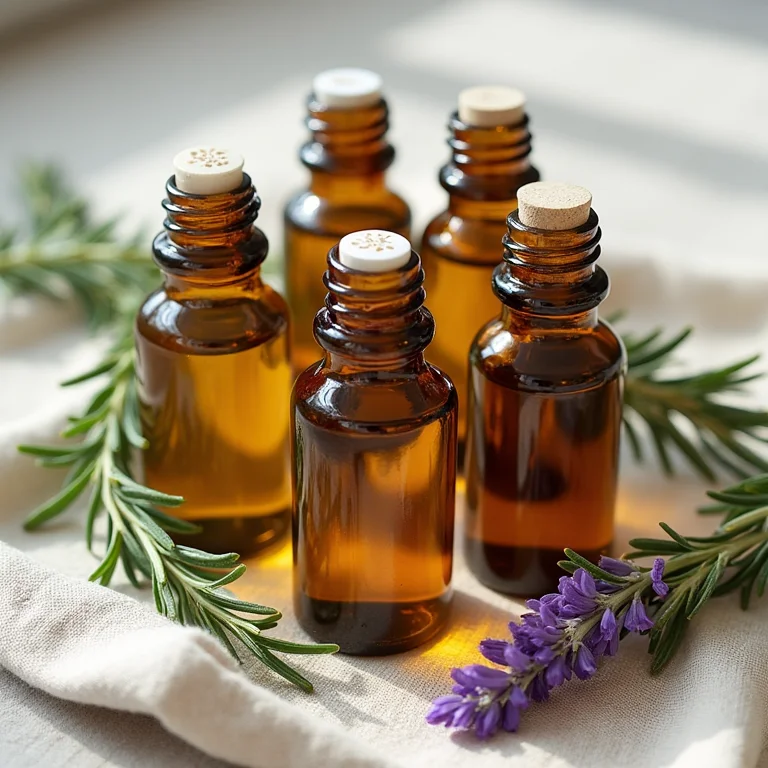 Frascos de óleos vegetais para nutrição capilar