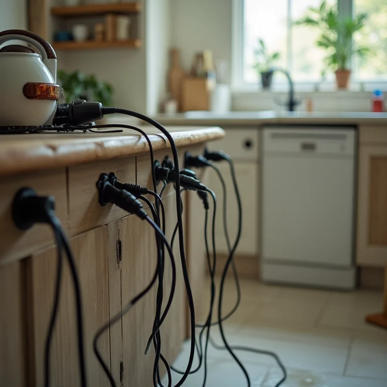 Ilha de cozinha com falta de tomadas e pontos de água