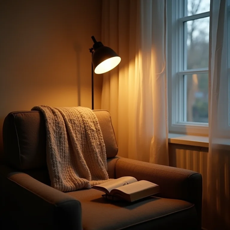 Iluminação aconchegante para quarto de solteiro