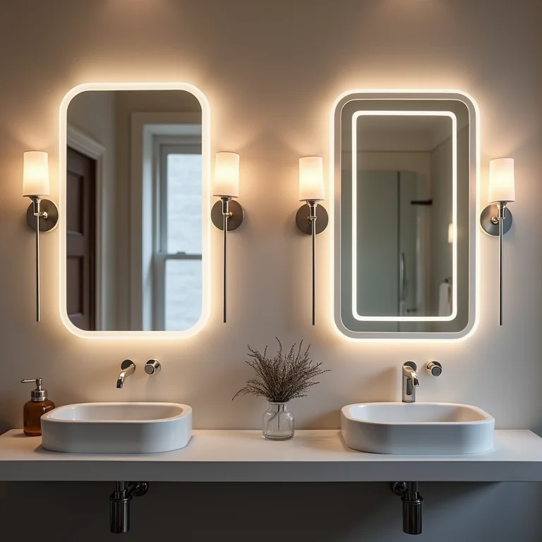 Iluminação para espelhos com e sem moldura: qual a diferença?