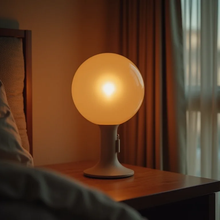 Iluminação suave e convidativa para quarto de hóspedes