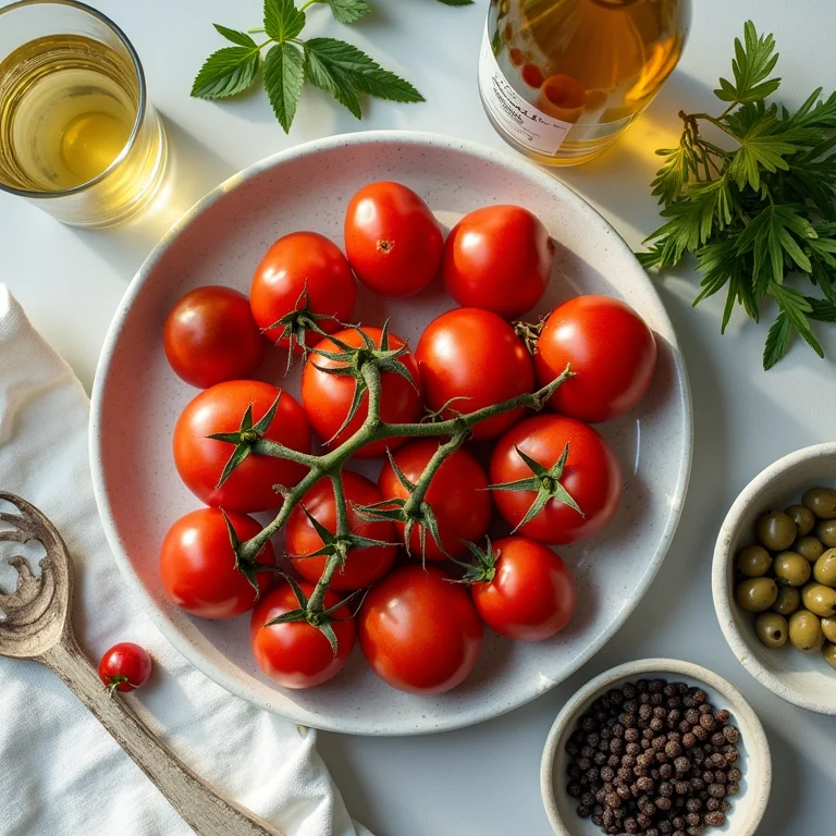 Ingredientes frescos da culinária da ilha de Sifnos, Grécia.