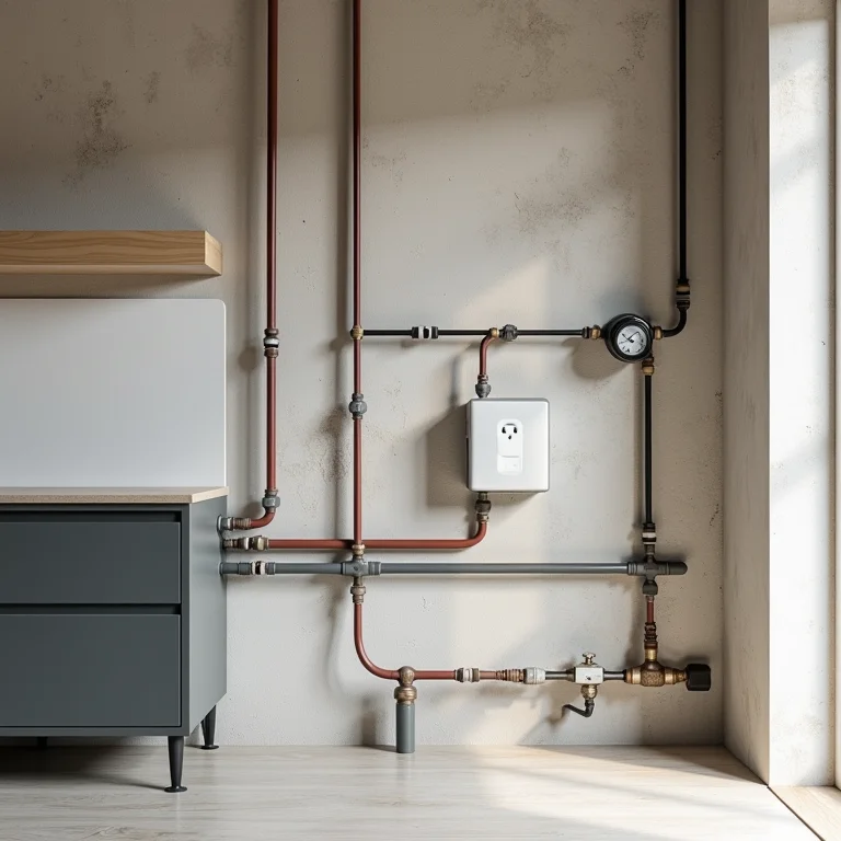 Instalações hidráulicas, de gás e elétrica para cozinha planejada