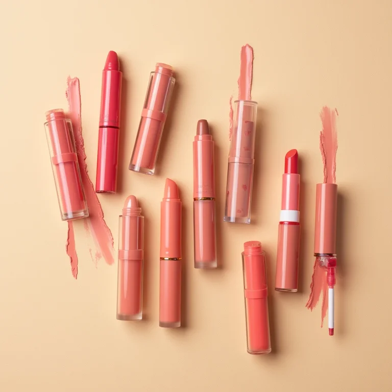 Lip tints antigos e aplicadores