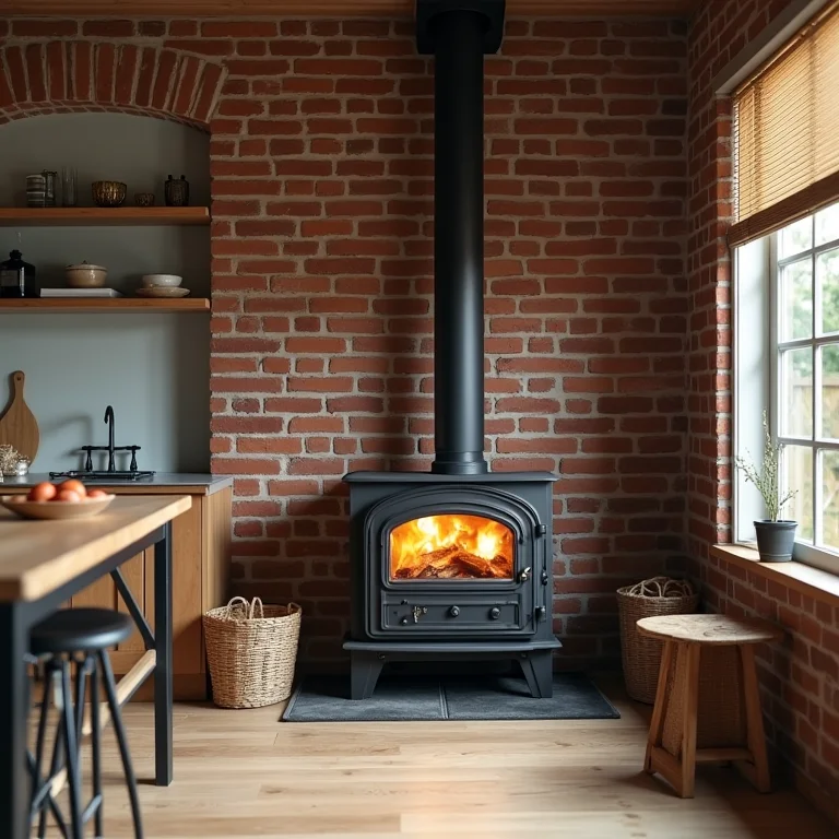 Localização ideal para fogão a lenha