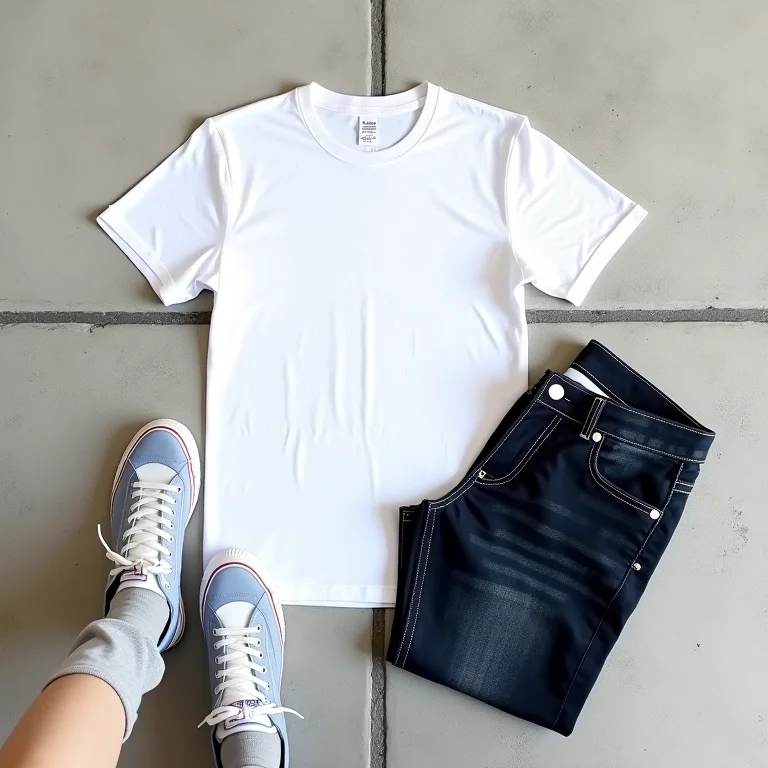 Look básico e confortável para festival masculino