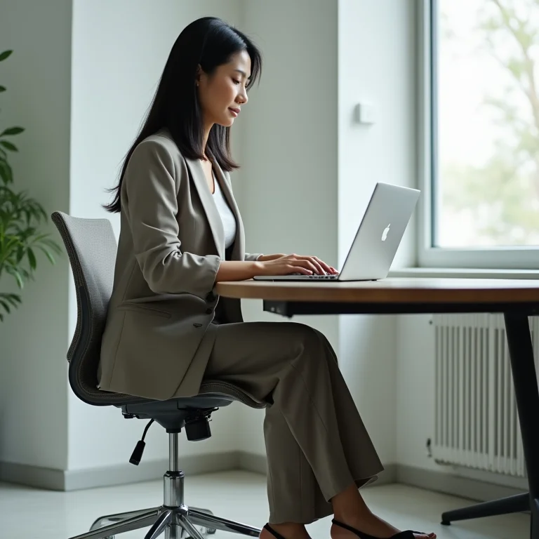 Look elegante com papete para o trabalho