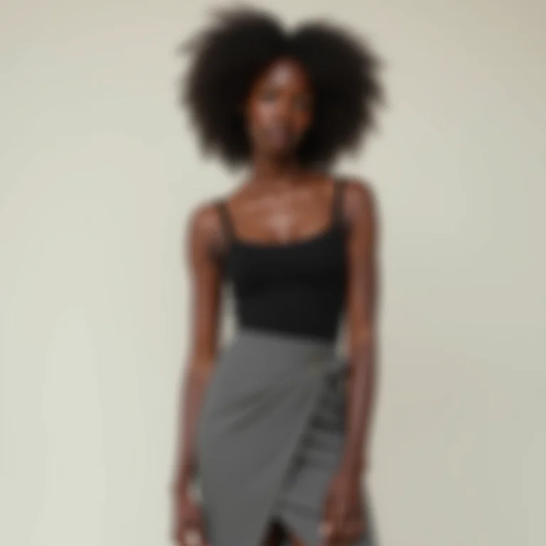 Look monocromático com body para uma produção elegante.