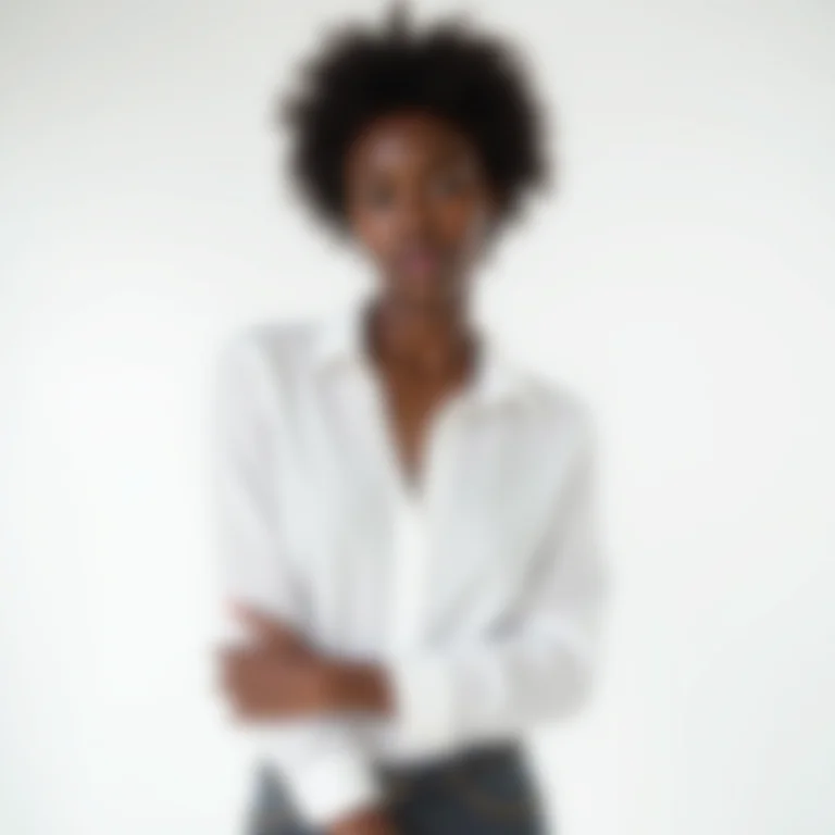 Manga de camisa dobrada elegante e despojada