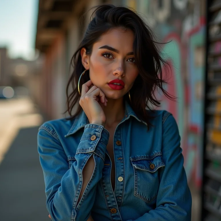 Manga de camisa dobrada moderna e ousada