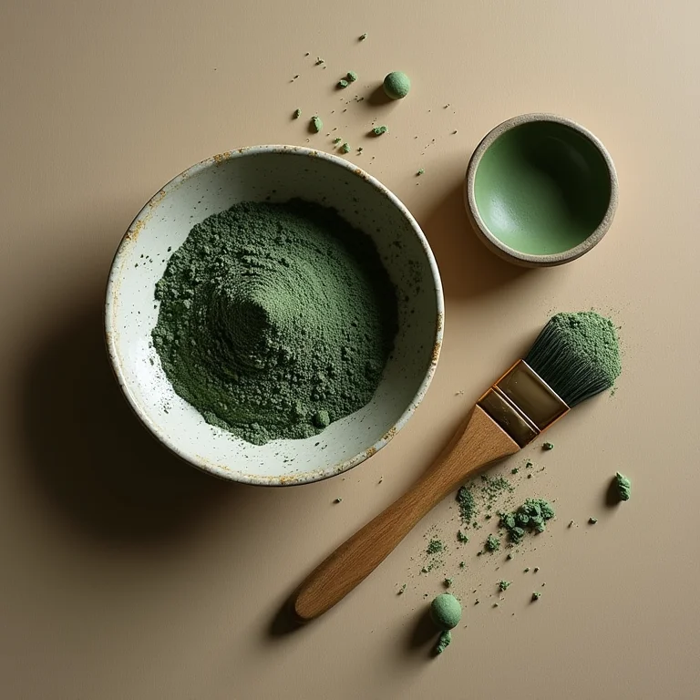 Máscara de argila verde