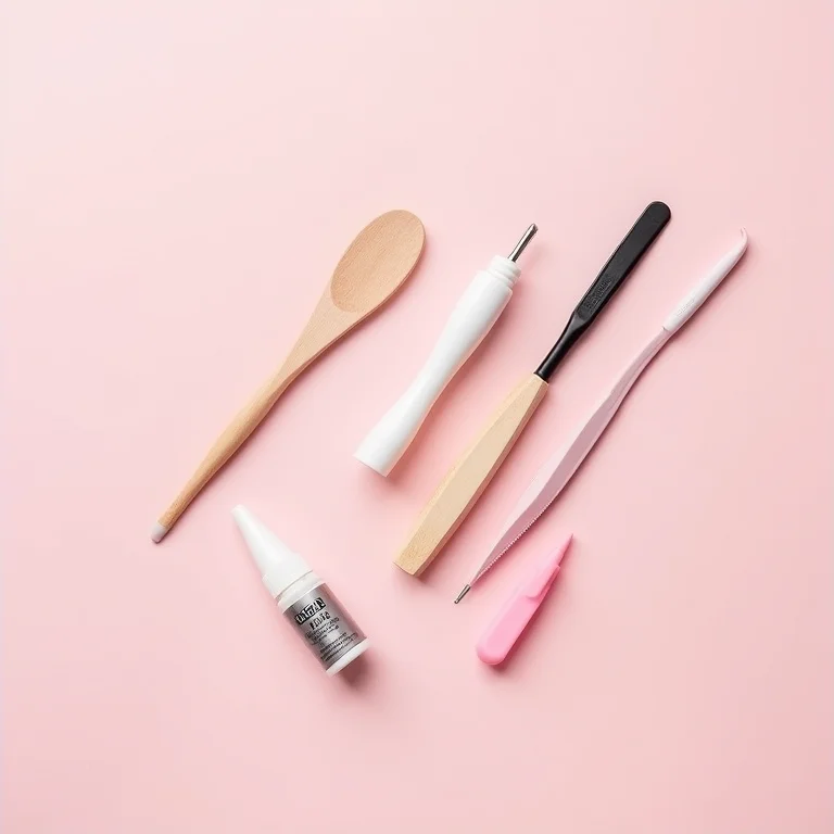 Materiais para consertar unha quebrada