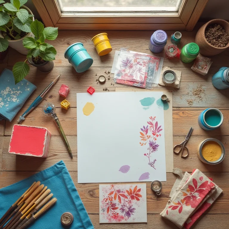 Materiais para decoração DIY de chá de casa nova.