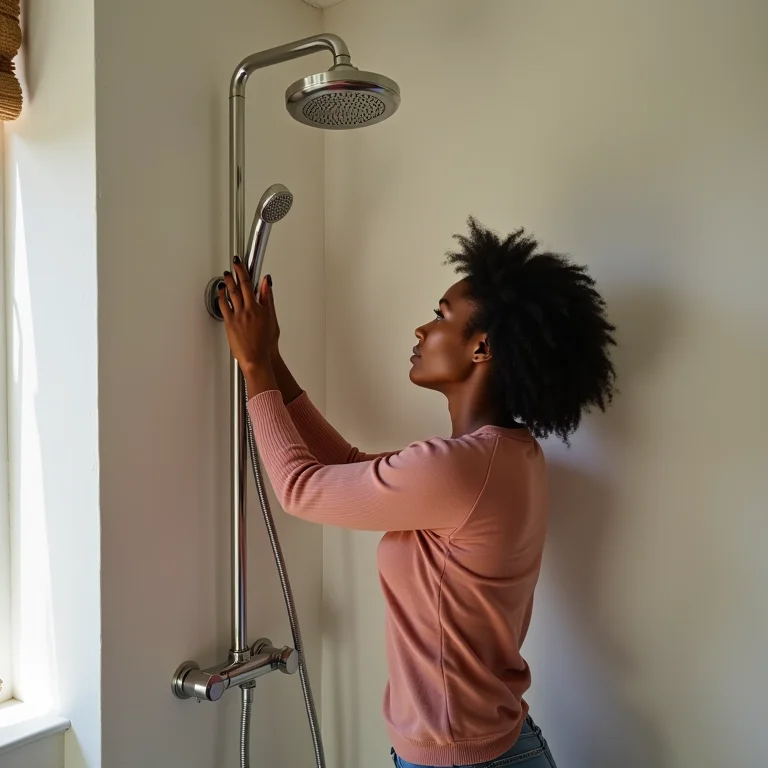 Medindo altura para instalar chuveiro