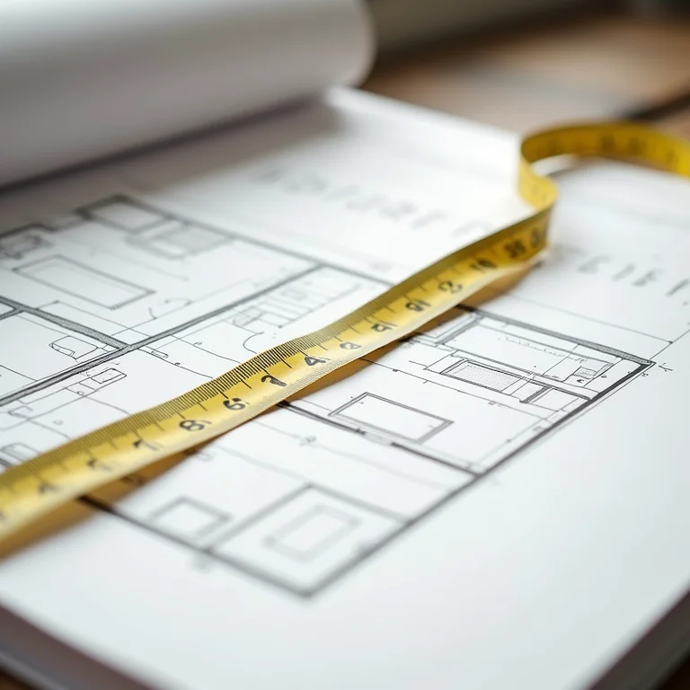Medindo espaço para quarto de solteiro planejado