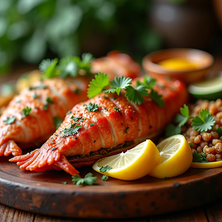 Mesa com diversas iguarias da gastronomia local em Washington DC