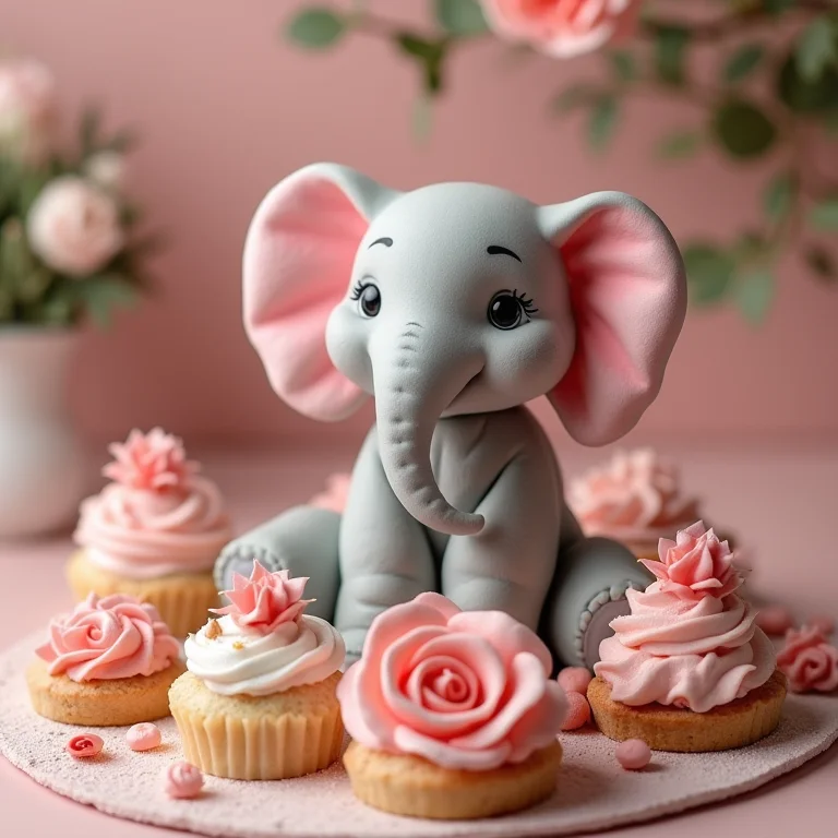 Mesa de doces temática chá revelação