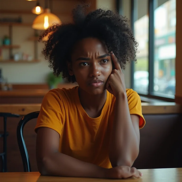 Mobiliário desconfortável em restaurante