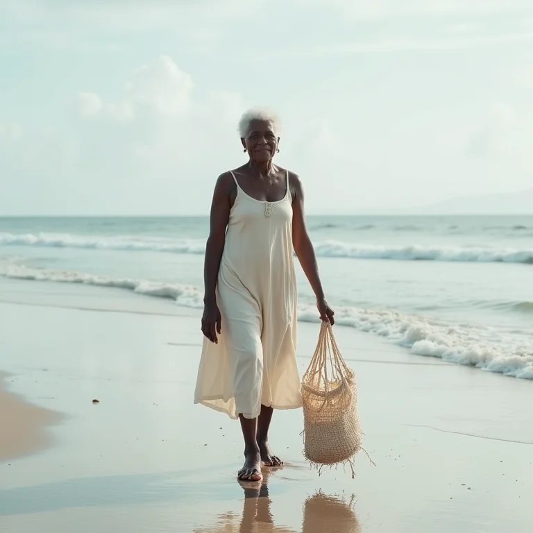 Moradora local na Praia do Bonete, Ilhabela