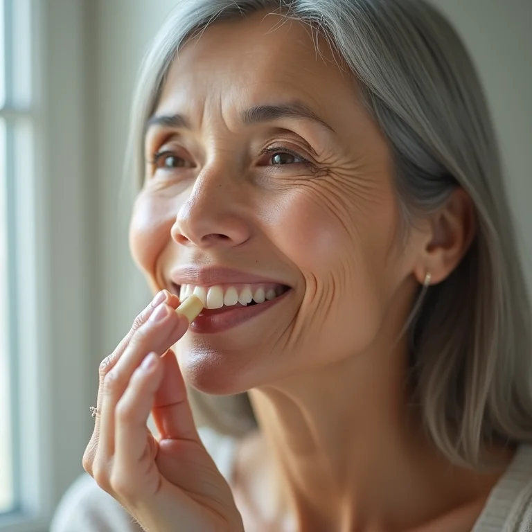 Mulher asiático-brasileira aplicando protetor labial com manteiga de karité
