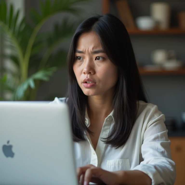 Mulher asiático-brasileira contratando profissional para festa de noivado