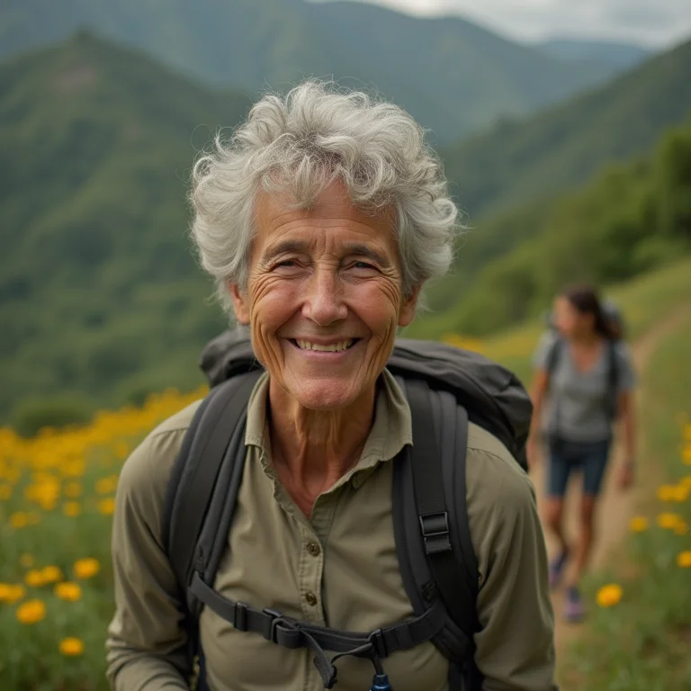 Mulher branca brasileira aproveitando aventura no Parque Nacional Arikok