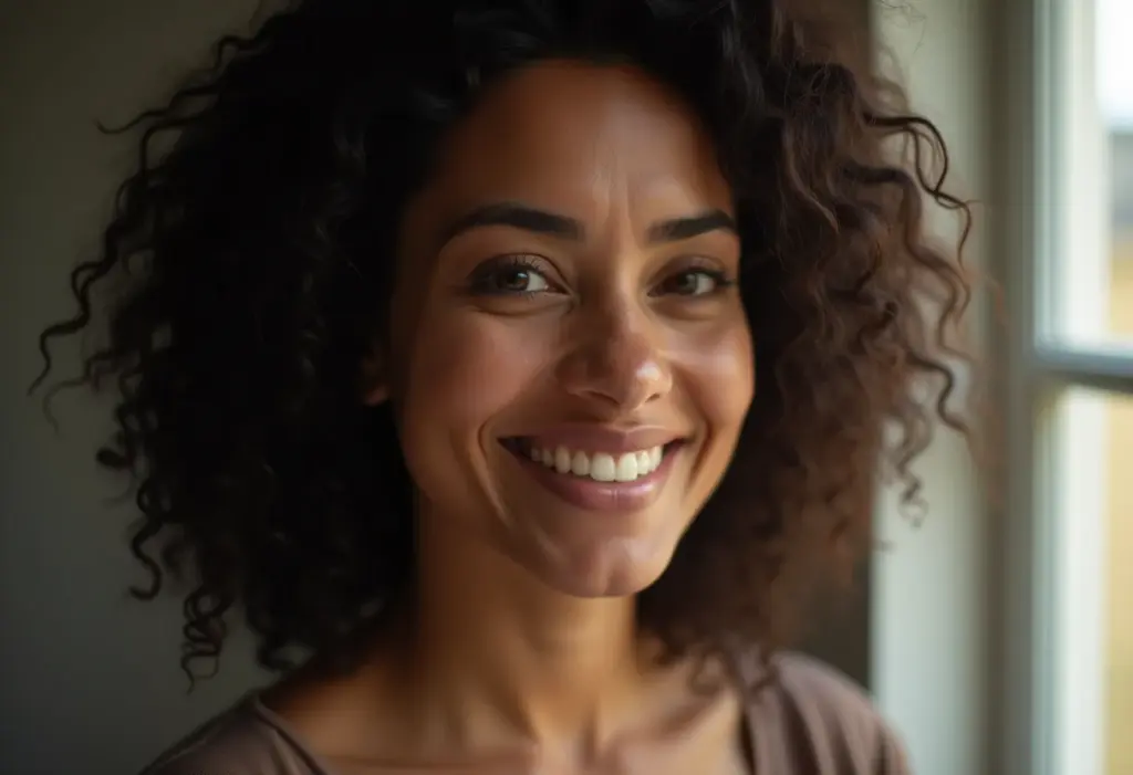 Detox da pele: O guia definitivo para uma pele radiante Mulher brasileira sorrindo, pele radiante