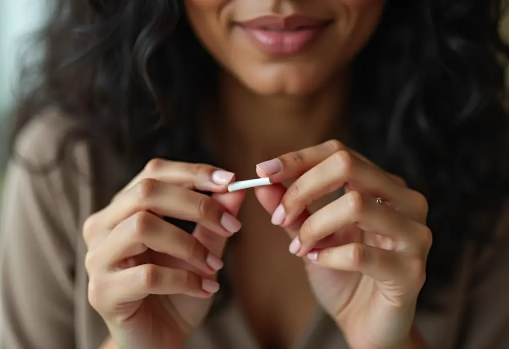 Unha Quebrada? Salve sua manicure com este truque fácil! Mulher consertando unha quebrada com cola