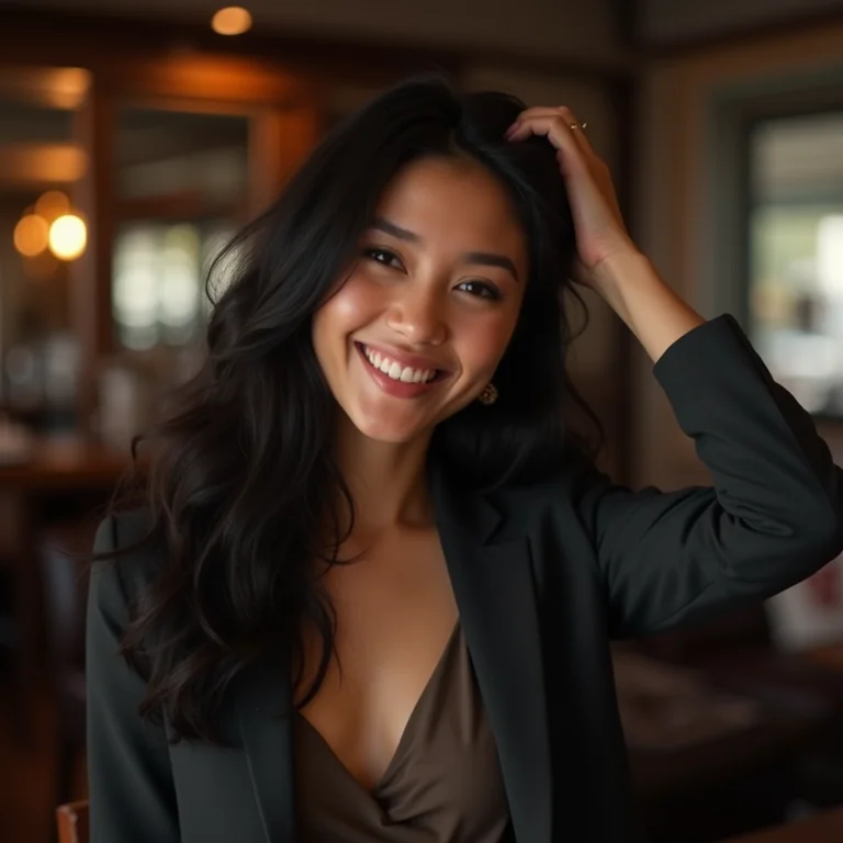 Mulher elegante com blazer