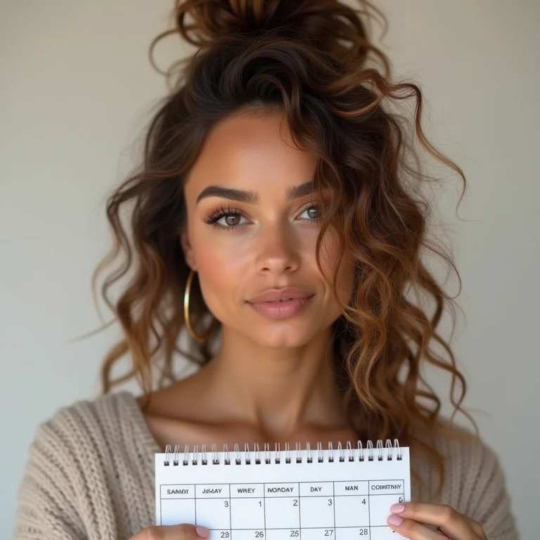 Mulher marcando data para retoque de botox capilar