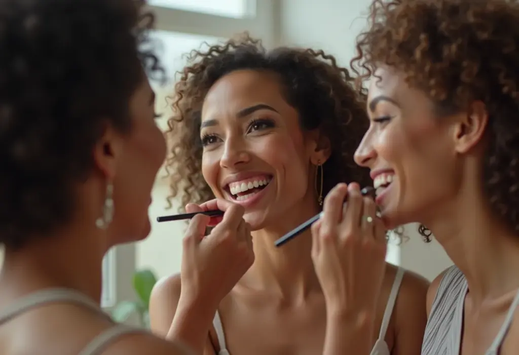 Beleza e Astrologia: Descubra os signos mais vaidosos (e os que não ligam) Mulheres brasileiras de diferentes etnias e idades se maquiando juntas.