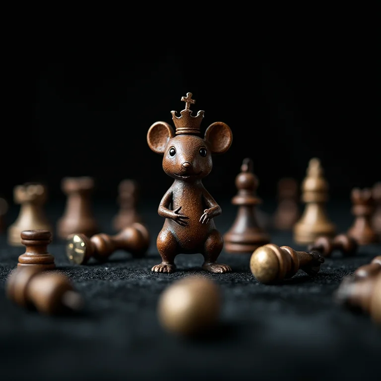 O Rei dos Ratos em close up